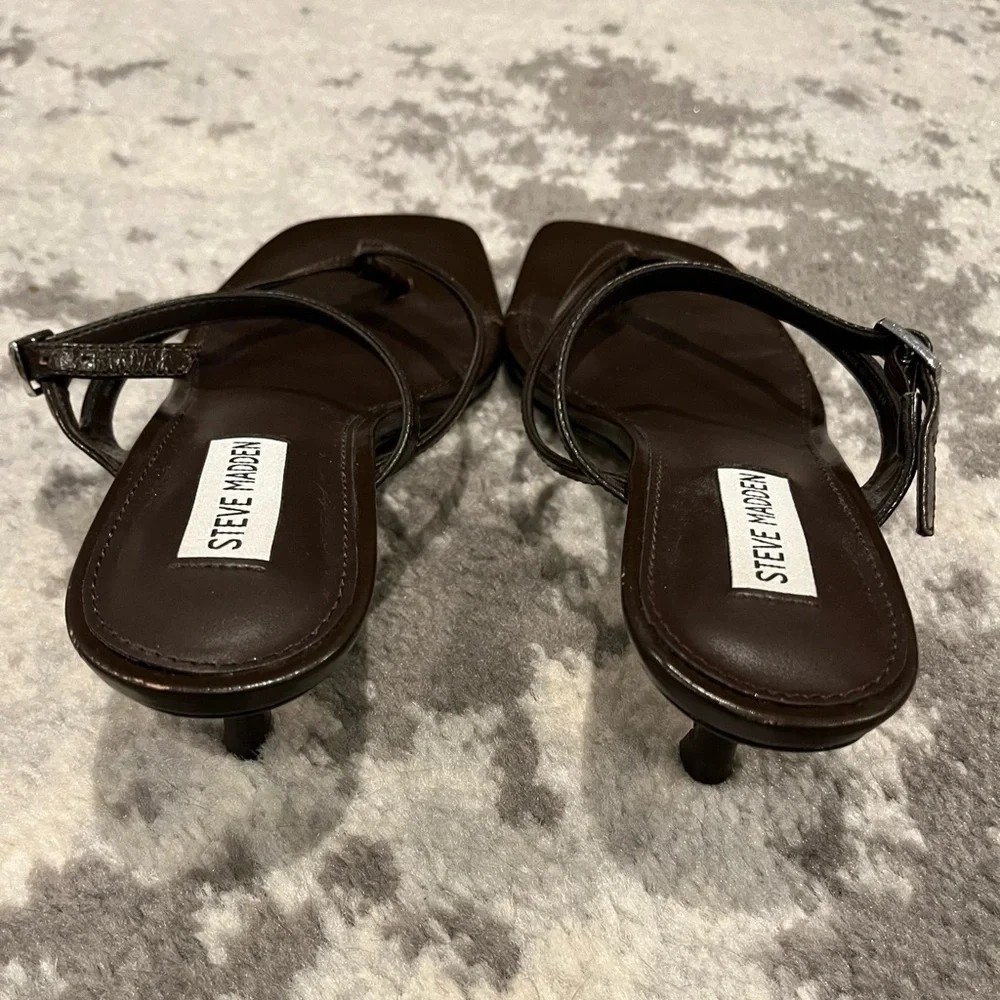 Steve Madden - Kitten Heel Sandals - Picture 2 of 5